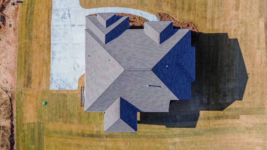 Aerial drone photograph of a Georgia home by Devon Montgomery