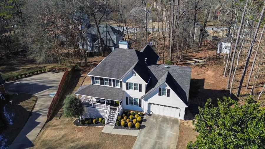 Aerial drone photograph of a Georgia home by Devon Montgomery