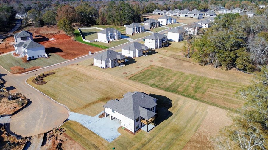 Aerial drone photograph of a Georgia home by Devon Montgomery