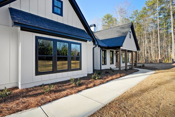 Farmhouse front walk detail